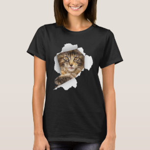 Maine Coon Cats Kitten Niedlich Cat Cat T-Shirt