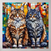 Maine Coon Cats Poster (Vorne)