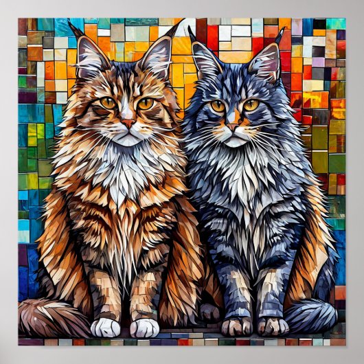 Maine Coon Cats Poster (Vorne)