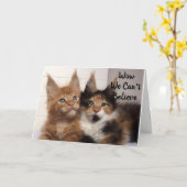 MAINE COON CATS SAGEN **40?** SIE? GEBURTSTAG KARTE (Gelbe Blume)