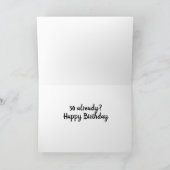 MAINE COON CATS SAY **30?** YOU? BIRTHDAY CARD KARTE (Innenseite)