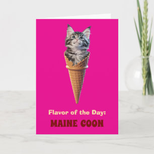 Maine Coon Cone Faltkarte Karte