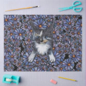 Maine Coon Dilute Calico Cat Lila Daisy Seidenpapier (Basteln)