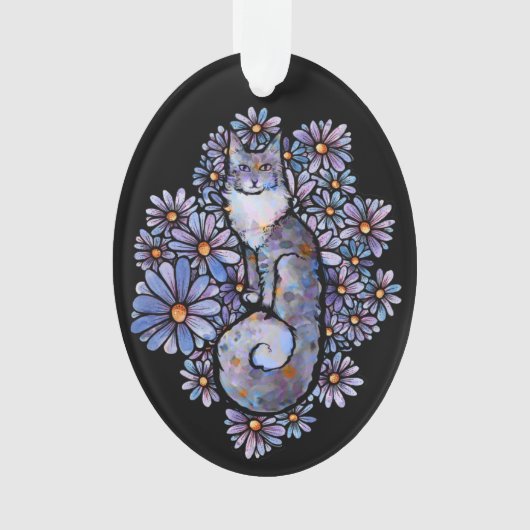 Maine Coon Dilute Calico Cat Purple                Ornament (Vorderseite)