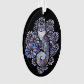 Maine Coon Dilute Calico Cat Purple                Ornament (Vorderseite)