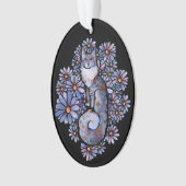 Maine Coon Dilute Calico Cat Purple                Ornament (Vorderseite)