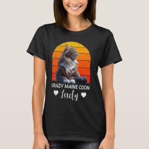 Maine Coon Eigentümer CRAZY MAINE COON LADY Cat Mo T-Shirt