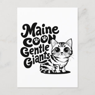 Maine Coon Gentle Giants Cat Postkarte
