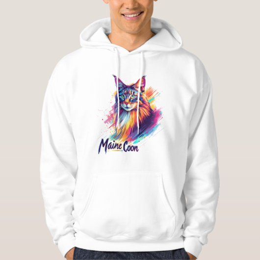 Maine Coon Hoodie (Vorderseite)