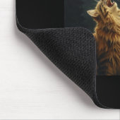 Maine Coon Howl bei Moon Cat Lover Mousepad (Ecke)