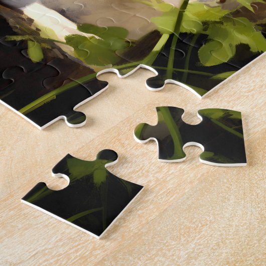 Maine Coon im Garten Puzzle (Seite)