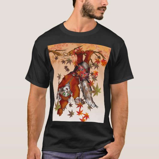 Maine Coon im Herbst Oversized T-Shirt (Vorderseite)