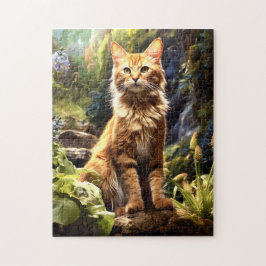 Maine Coon in Nature. Puzzle