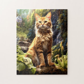 Maine Coon in Nature. Puzzle