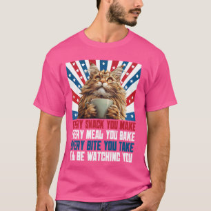 Maine Coon JEDEN SNACK DEN DU MACHST JEDES ESSEN L T-Shirt