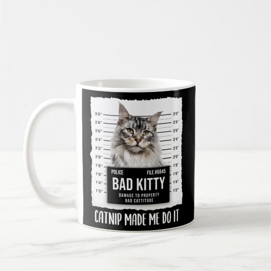 Maine Coon-Katze für Catnip Kaffeetasse (Links)