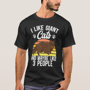 Maine Coon Katze Ich mag riesige Katzen und vielle T-Shirt