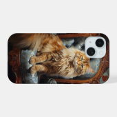 Maine Coon-Katze iPhone 15 Hülle (Rückseite (Horizontal))