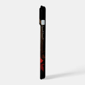 Maine Coon-Katze mit Blume iPhone 15 Hülle (Linke Seite)