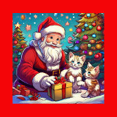 Maine-Coon-Katze mit rot-weißer Aura und Sternen Porzellantasse