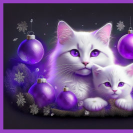 Maine-Coon-Katze mit rot-weißer Aura und Sternen Porzellantasse