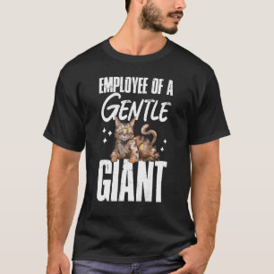 Maine Coon Katze Mitarbeiter Eines Sanften Riesen T-Shirt