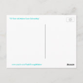 Maine Coon Katze schlafend Postkarte (Rückseite)