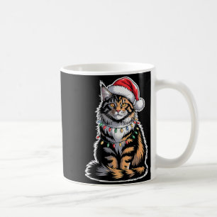 Maine Coon Katze Weihnachten Xmas Kätzchen Katzenl Kaffeetasse
