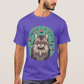 Maine Coon Katze Weihnachtsbaumanhänger1 T-Shirt