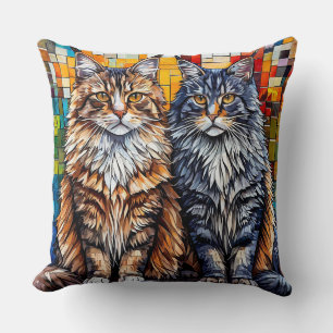 Maine Coon Katzen Kissen