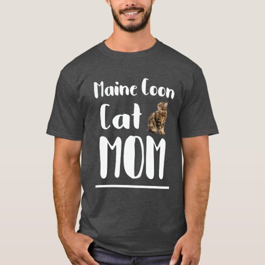 Maine Coon Katzenmutter T-Shirt (Vorderseite)