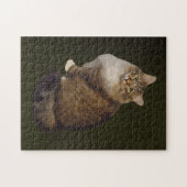Maine Coon Katzenporträt Puzzle (Horizontal)