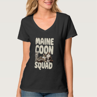 Maine Coon Katzenrudel Gemütliche Katzen Vibes T-Shirt