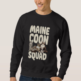 Maine Coon Katzenrudel Gemütliche Katzenatmosphäre Sweatshirt