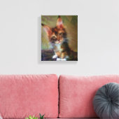 Maine Coon Kitten Art - Wählen Sie aus mir - Recht Leinwanddruck (Insitu (Wohnzimmer))