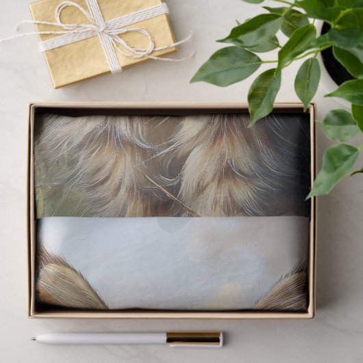 Maine Coon Kitten Portrait Decoupage Seidenpapier (Geschenk)