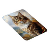 Maine Coon Kitten Portrait flexibel Magnet (Rechte Seite)