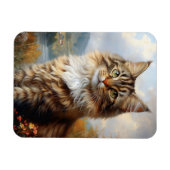 Maine Coon Kitten Portrait flexibel Magnet (Horizontal)