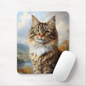 Maine Coon Kitten Portrait Mousepad (Mit Mouse)