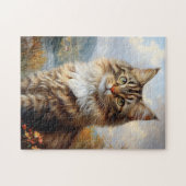 Maine Coon Kitten Portrait Puzzle (Horizontal)