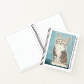 Maine Coon Kitten Your ArtWork SketchBook Notizblock (Innenseite)