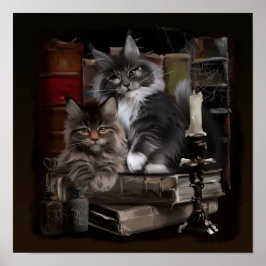 Maine Coon Kittens Poster