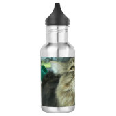 Maine Coon kitty Edelstahlflasche (Links)