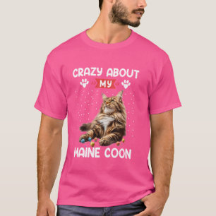 Maine Coon liebt CRAZY über MEINE MAINE COON Cat T-Shirt