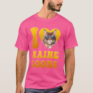 Maine Coon Lovers I LIEBE MAINE COONS Eigentümer M T-Shirt
