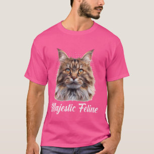 Maine Coon MAJESTIC FELINE Maine Coon Lovers T-Shirt