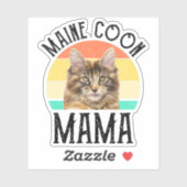 Maine Coon Mama Aufkleber (Blatt)