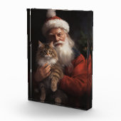 Maine Coon mit Weihnachten Fotoblock (Rechts)