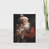 Maine Coon mit Weihnachten Karte (Vorderseite)