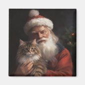 Maine Coon mit Weihnachten Magnet (Vorne)